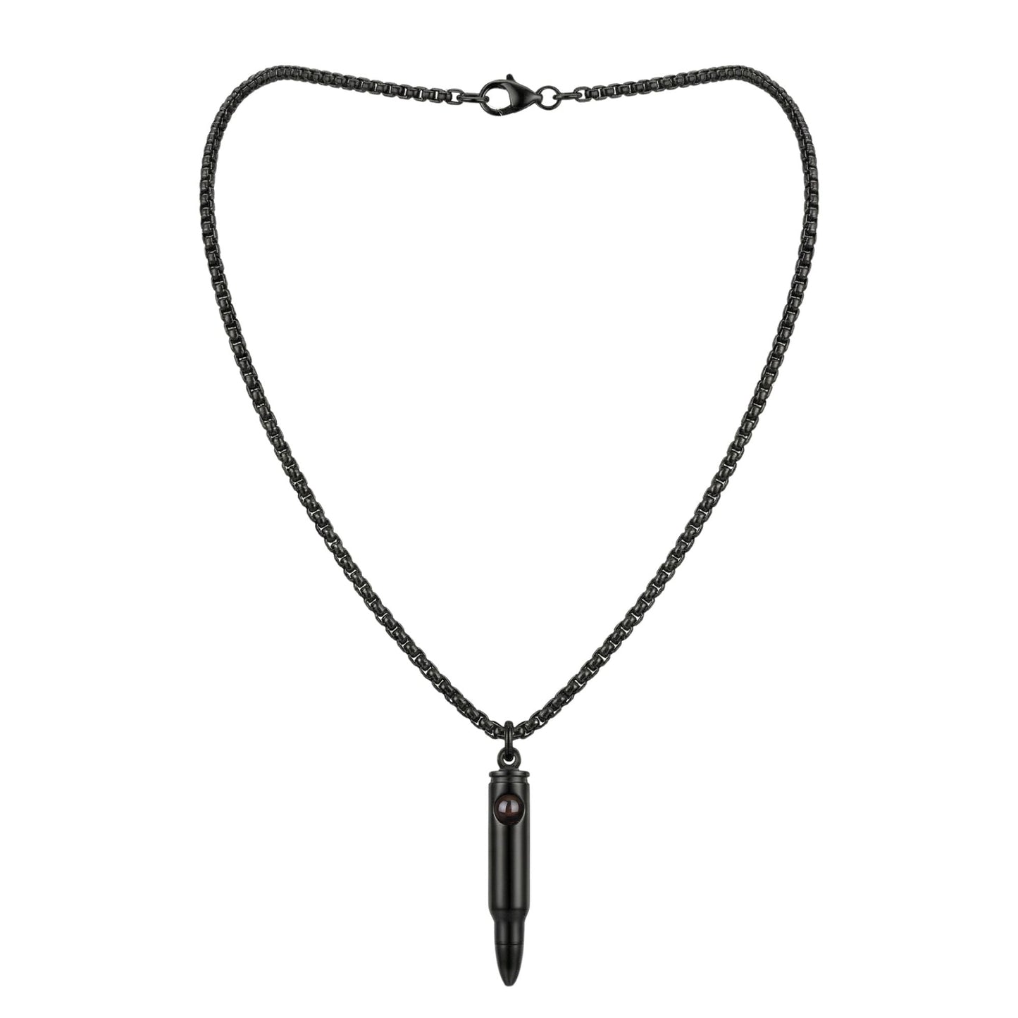 Men's Bullet Shape Necklace SnapEyelet