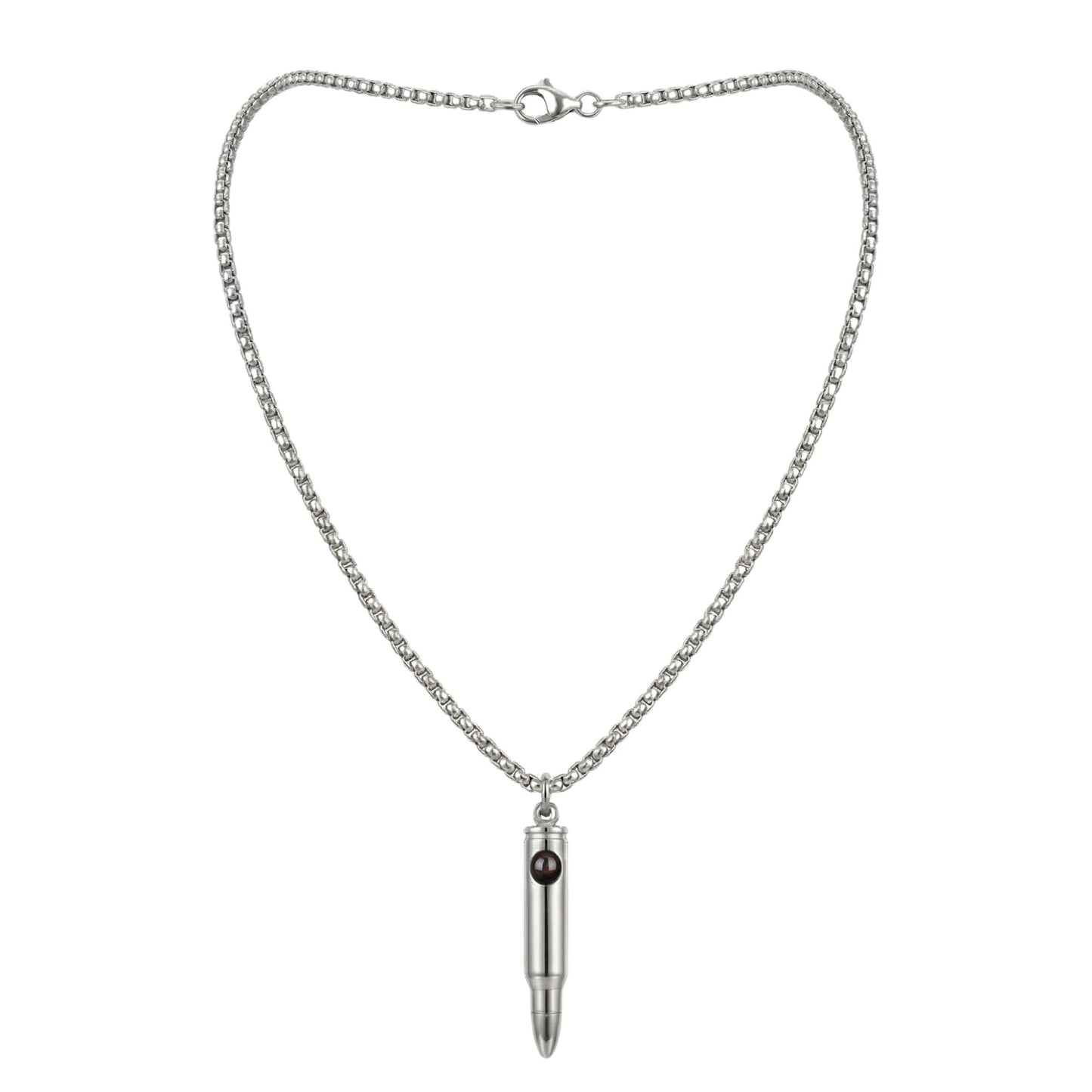 Men's Bullet Shape Necklace SnapEyelet