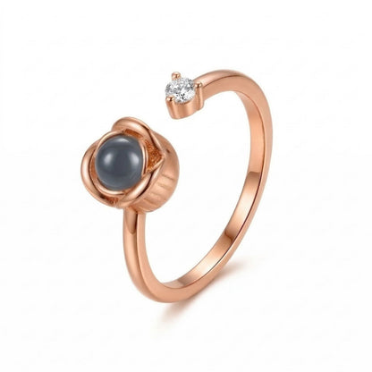 Rose Shape Adjustable Cuff Ring – SnapEyelet