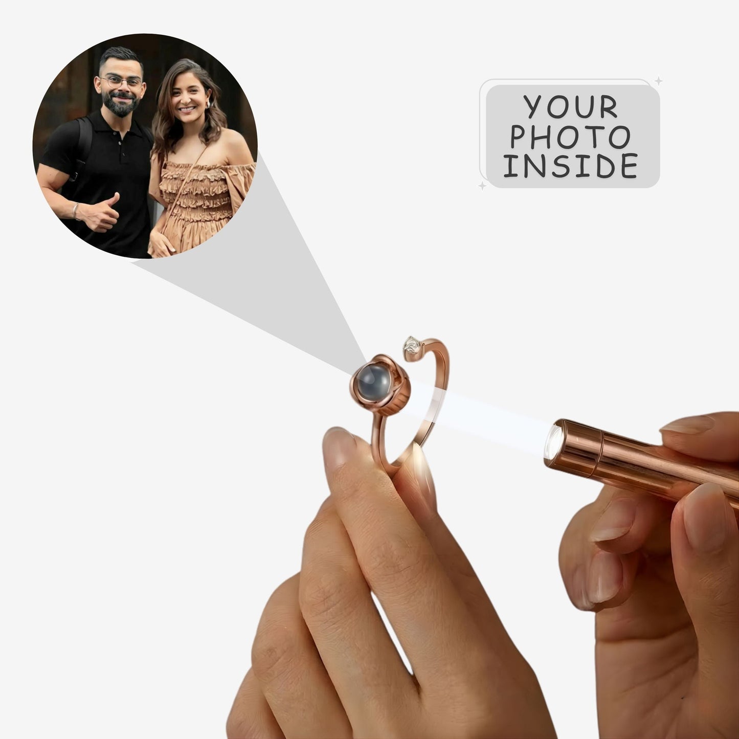 Rose Shape Adjustable Cuff Ring – SnapEyelet