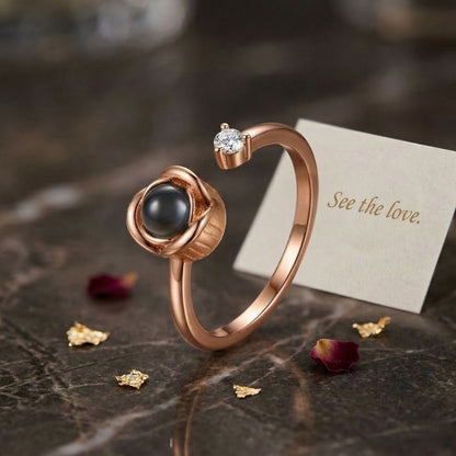 Rose Shape Adjustable Cuff Ring – SnapEyelet