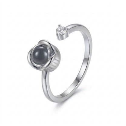 Rose Shape Adjustable Cuff Ring – SnapEyelet