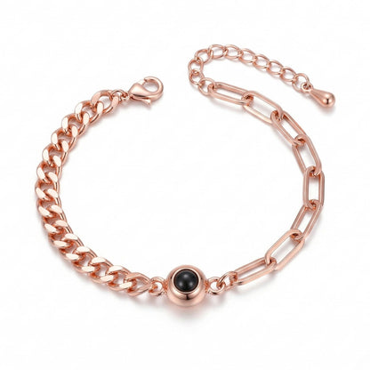 Men's Twice Link Chain Adjustable Bracelet SnapEyelet