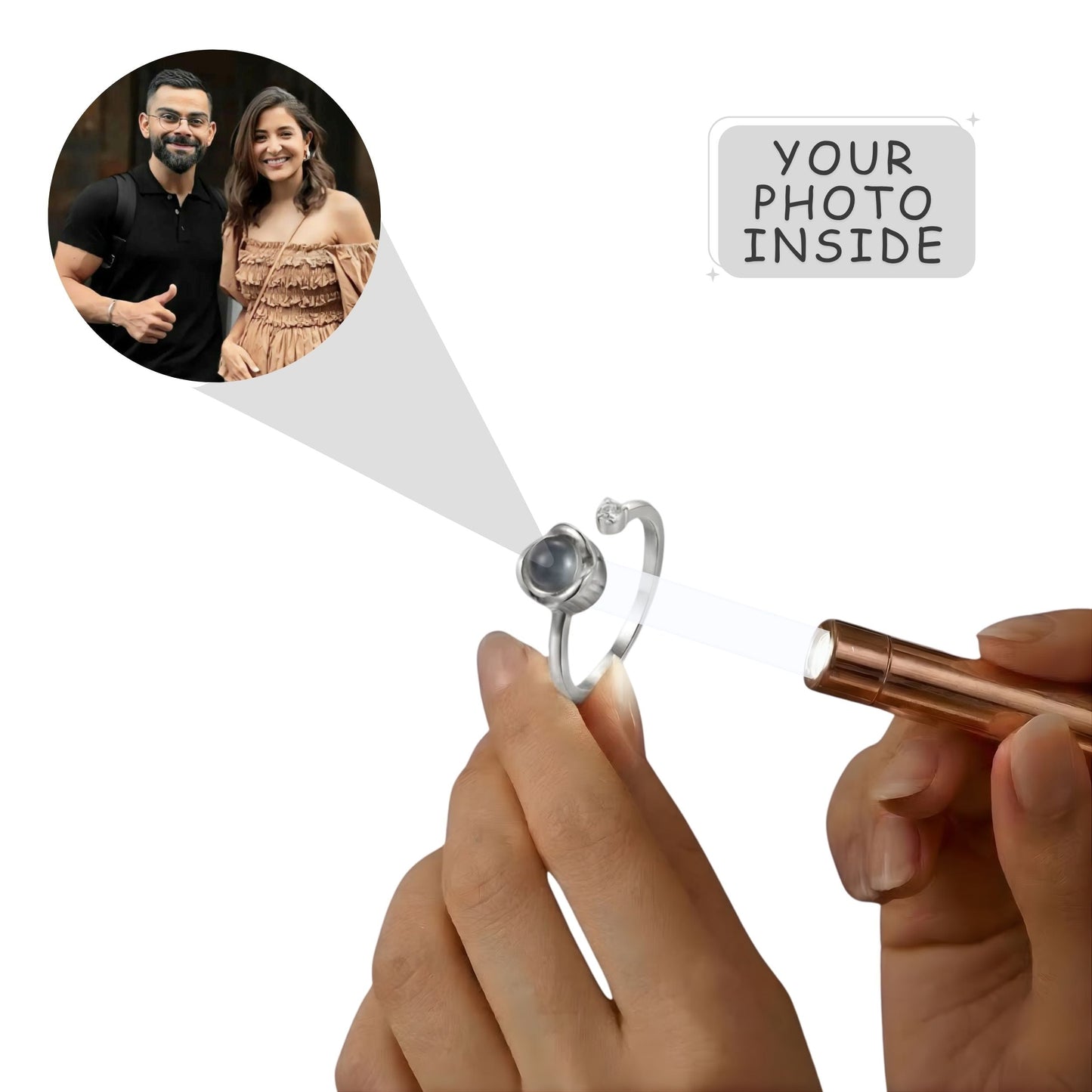 Rose Shape Adjustable Cuff Ring – SnapEyelet