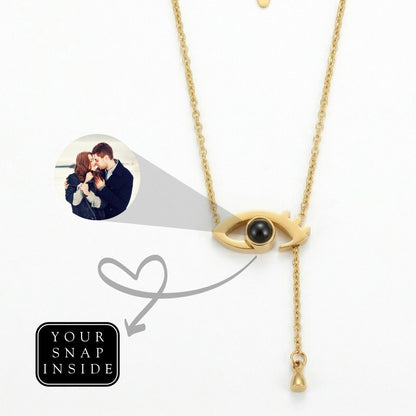 Drop eye projection Necklace- Snapeyelet