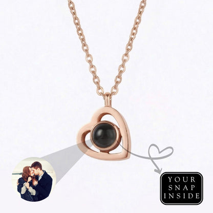Heart photo projection Necklace-SnapEyelet