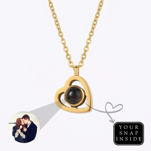 Heart photo projection Necklace-SnapEyelet