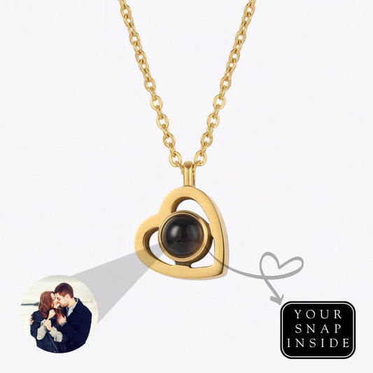 Heart photo projection Necklace-SnapEyelet