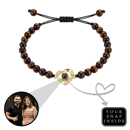 The Hidden Memory Projection beads Bracelet"- SnapEyelet