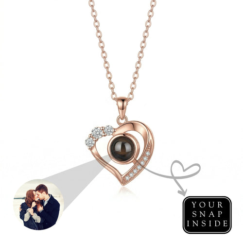 The Hidden Portrait projection twisted stone Necklace-SnapEyelet