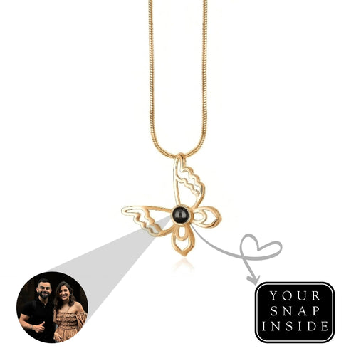 Elegant Butterfly “ Memory Projection Necklace-SnapEyelet