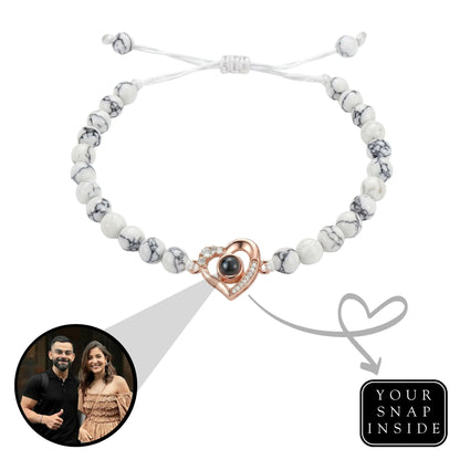 The Hidden Memory Projection beads Bracelet"- SnapEyelet