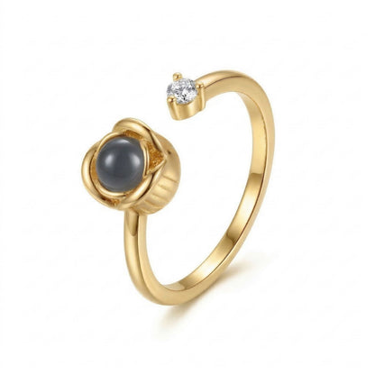 Rose Shape Adjustable Cuff Ring – SnapEyelet