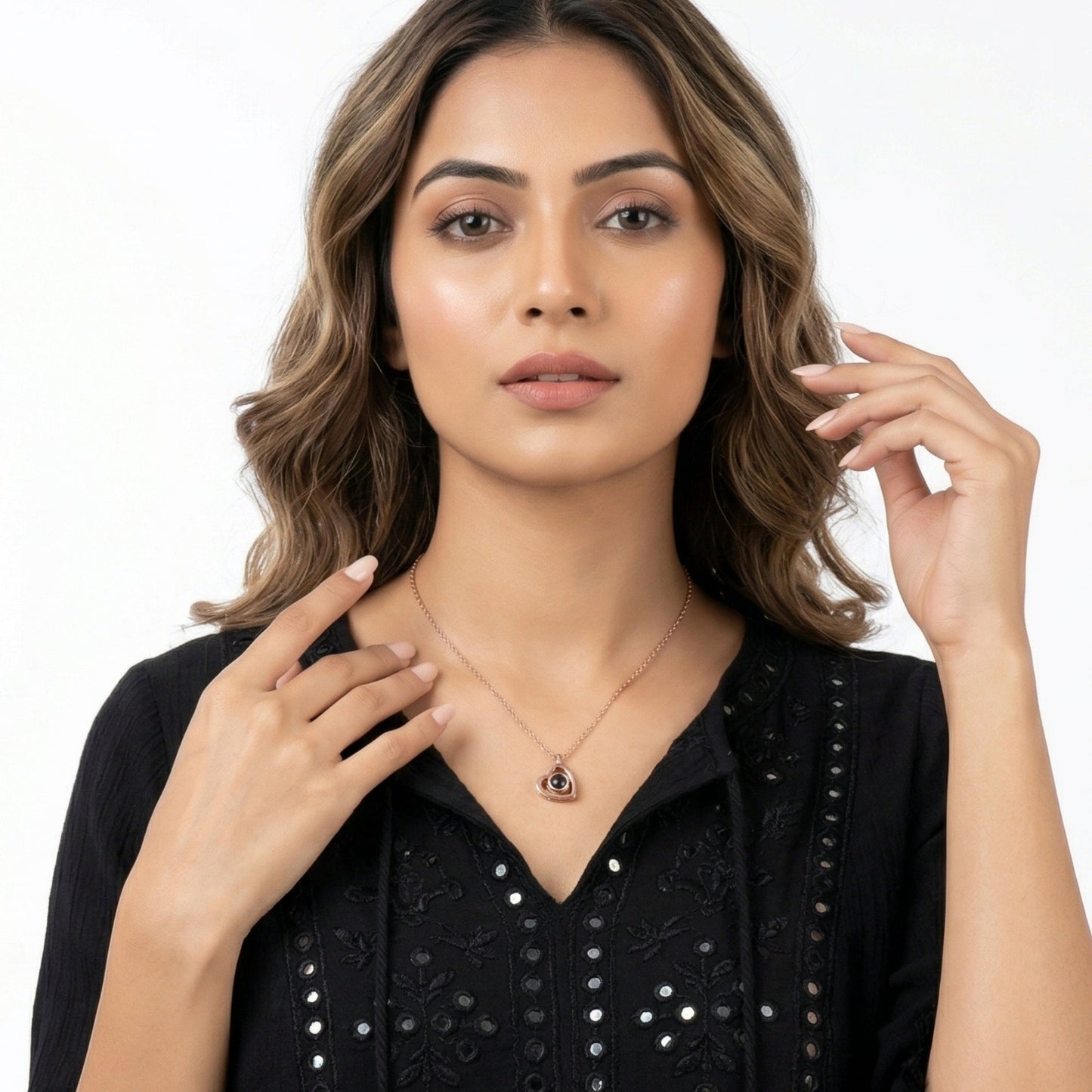 Heart photo projection Necklace-SnapEyelet
