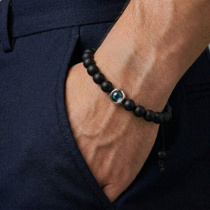 The Hidden Memory Projection beads Bracelet"- SnapEyelet
