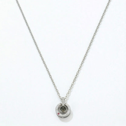 Roman  circle hidden photo projection Necklace-SnapEyelet