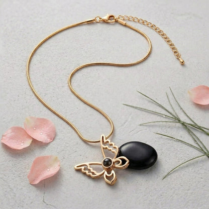 Elegant Butterfly “ Memory Projection Necklace-SnapEyelet