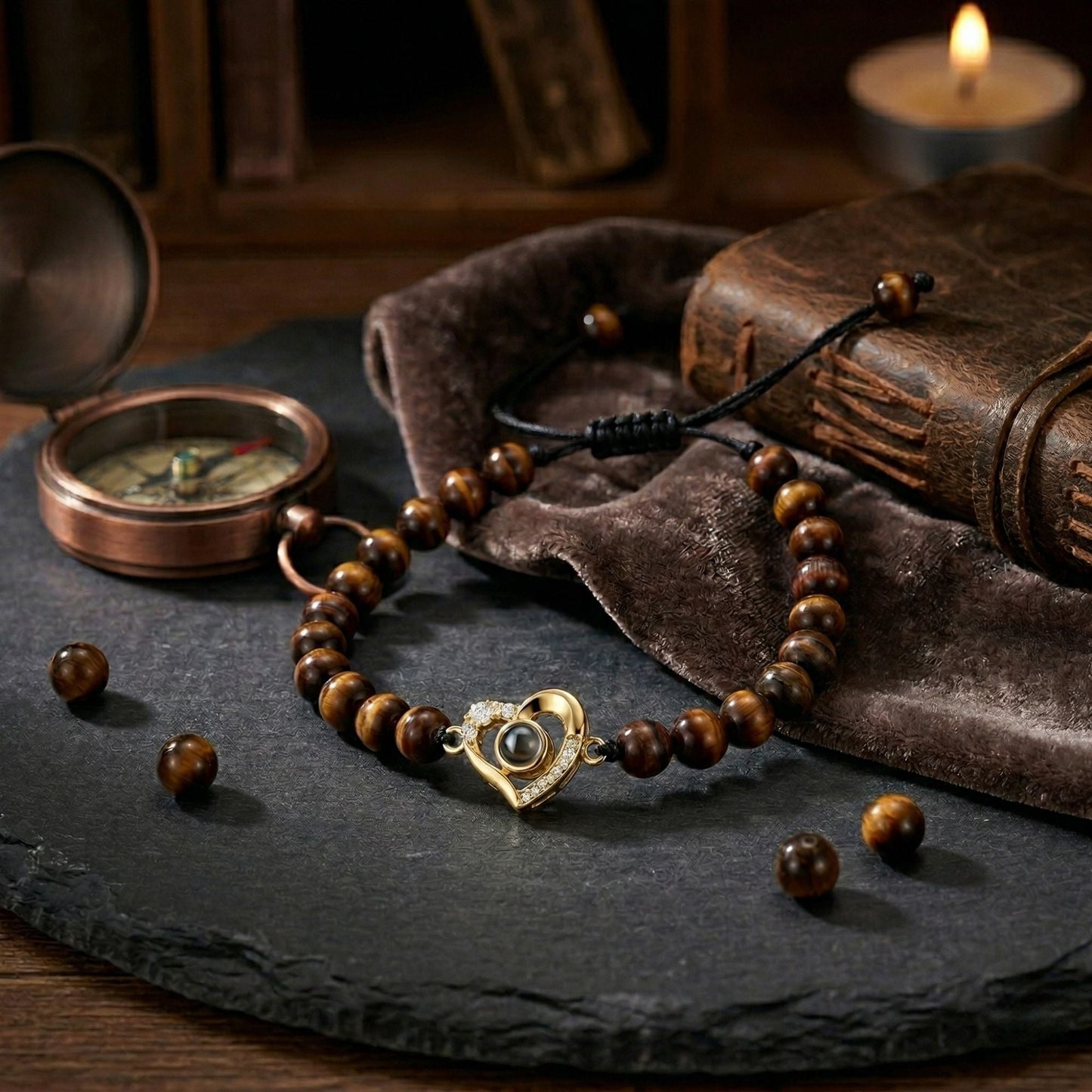 The Hidden Memory Projection beads Bracelet"- SnapEyelet