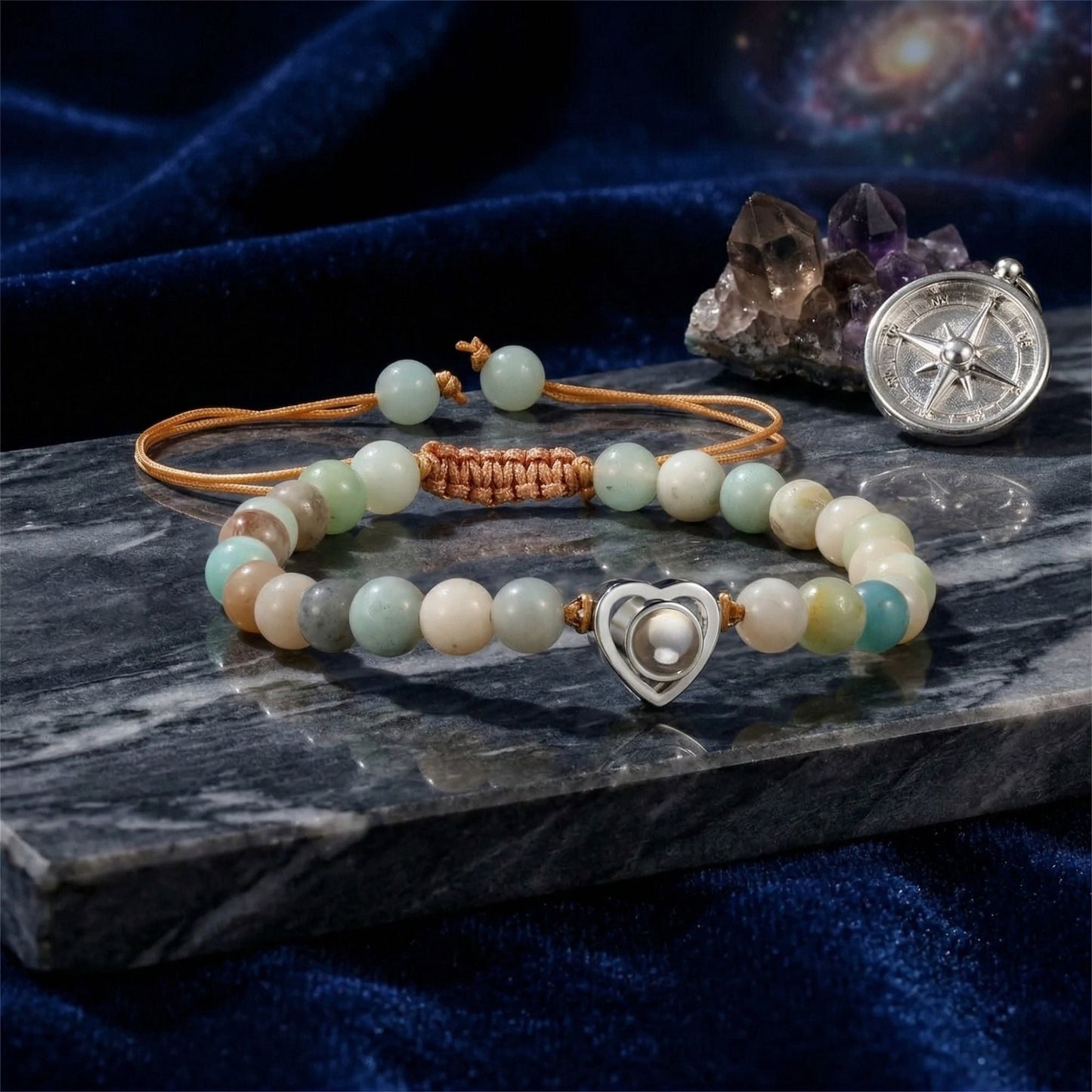 The Hidden Memory Projection beads Bracelet"- SnapEyelet