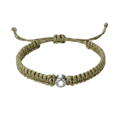 His/Her Braided Rope photo Projection DROP Bracelet- SnapEyelet