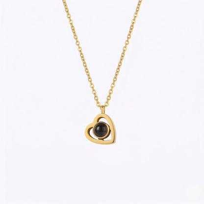 Heart photo projection Necklace-SnapEyelet