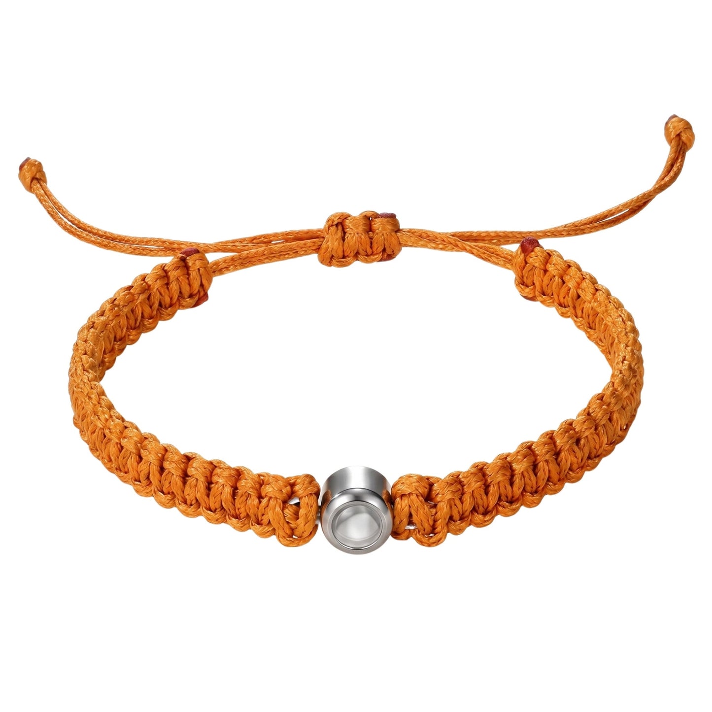 His/Her Braided Rope photo Projection DROP Bracelet- SnapEyelet