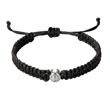 His/Her Braided Rope photo Projection DROP Bracelet- SnapEyelet