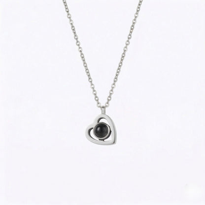 Heart photo projection Necklace-SnapEyelet