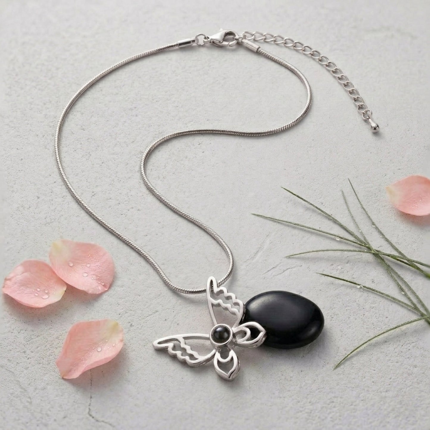 Elegant Butterfly “ Memory Projection Necklace-SnapEyelet