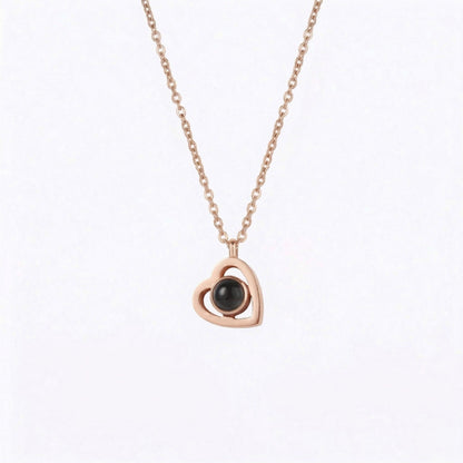 Heart photo projection Necklace-SnapEyelet