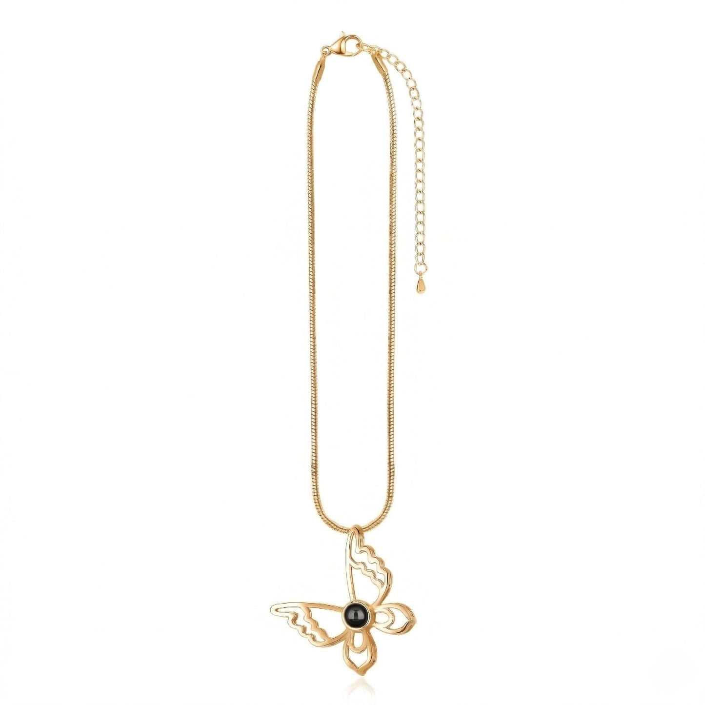 Elegant Butterfly “ Memory Projection Necklace-SnapEyelet