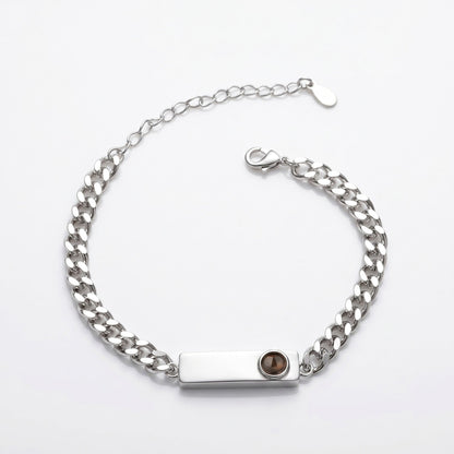 His/Her Hidden photo Projection Bracelet- SnapEyelet