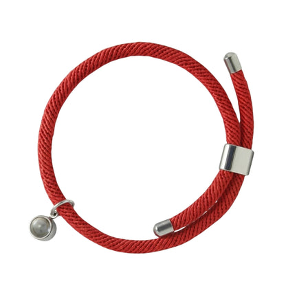 His/Her Adjustable Braided Rope photo Projection Bracelet- SnapEyelet