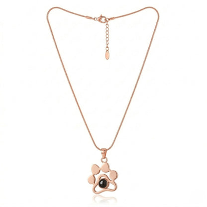 Personalized Pet  Memory photo projection Necklace- SnapEyelet