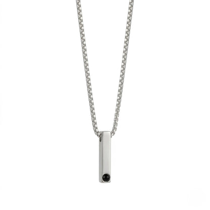 Pursonalised Photo projection Bar Necklace -SnapEyelet