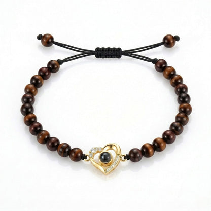 The Hidden Memory Projection beads Bracelet"- SnapEyelet