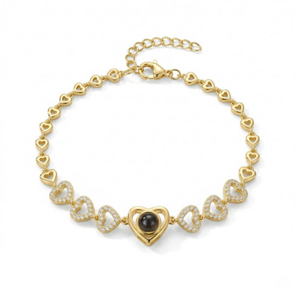 Multi Heart photo projection Bracelet- SnapEyelet