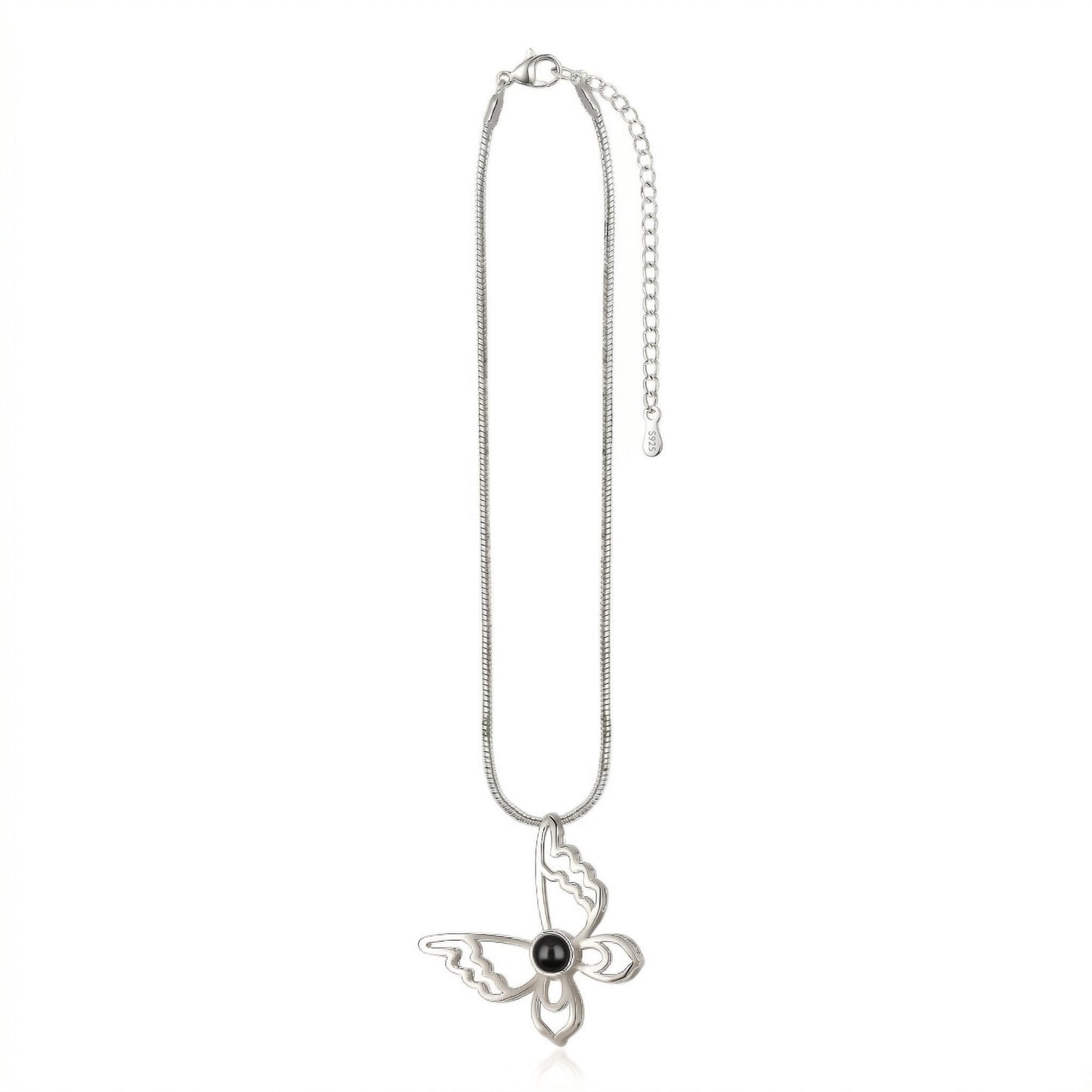 Elegant Butterfly “ Memory Projection Necklace-SnapEyelet