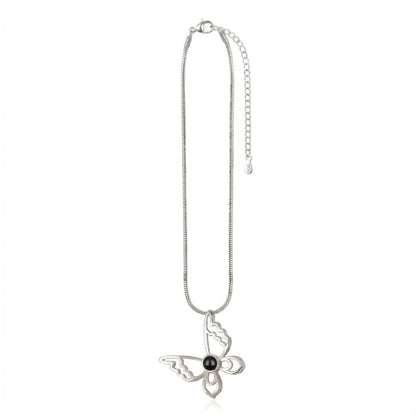 Elegant Butterfly “ Memory Projection Necklace-SnapEyelet