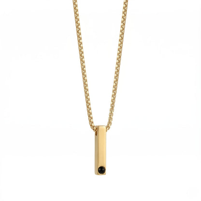 Pursonalised Photo projection Bar Necklace -SnapEyelet