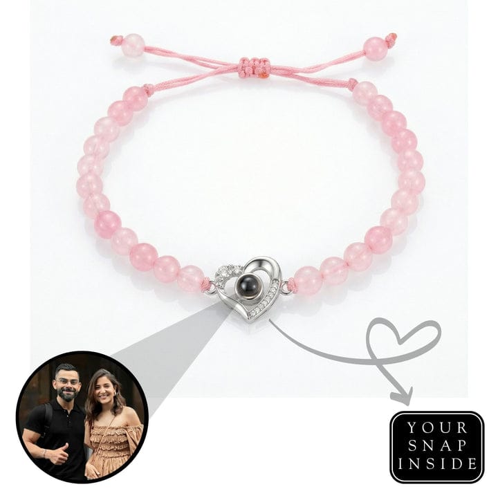 Rose Quartz Photo Projection Bracelet