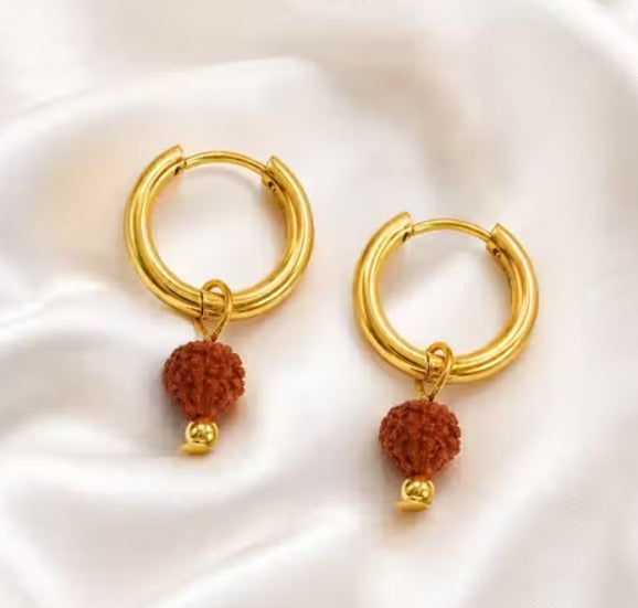 Mahadev Rudraksha Earrings