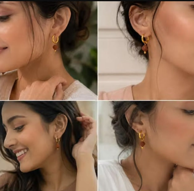 Mahadev Rudraksha Earrings